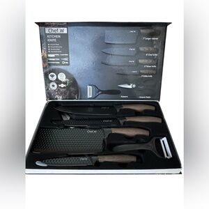 Chef.W Kitchen Knife Set with Peeler and Scissors NEW